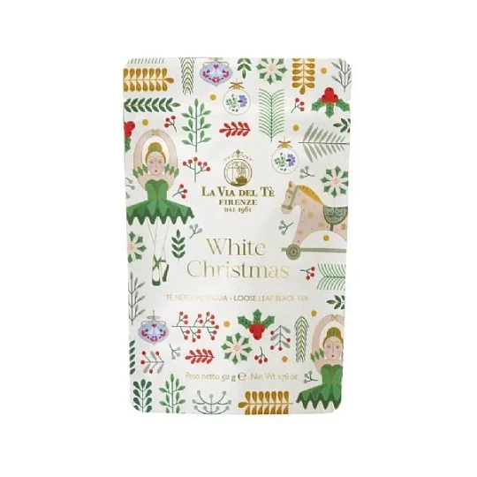 Чай черный листовой WHITE CHRISTMAS, LA VIA DEL TE, 50 г (пакет)
