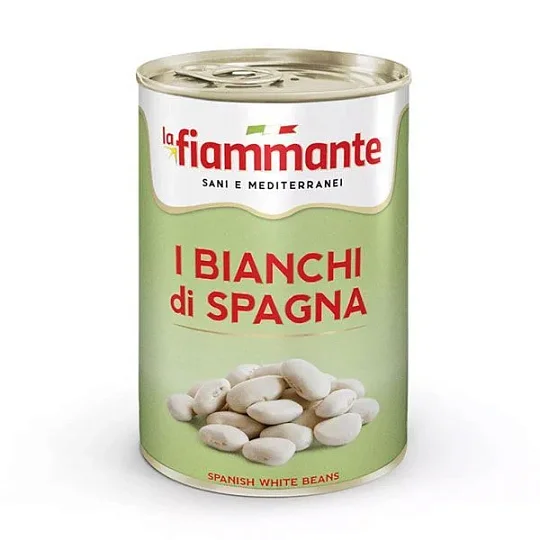 Фасоль белая испанкская LA FIAMMANTE, 400 г (ж/б)