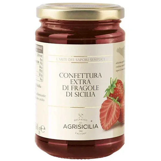 Конфитюр ЭКСТРА из сицилийской клубники, Agrisicilia, 360 г