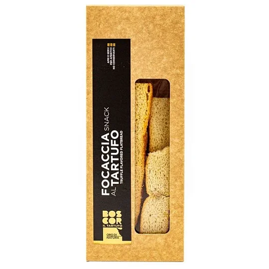 Фокачча хлебцы с трюфелем BOSCOR, CALUGI, 80 г (карт/кор)