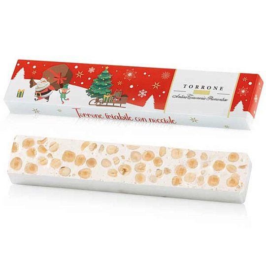 Торроне (нуга хрустящая) с фундуком IL TORRONONE DI NATALE, ANTICA TORRONERIA PIEMONTESE, 100 г (карт/кор)
