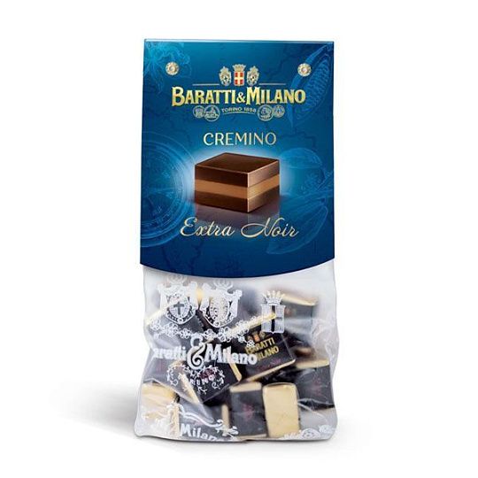 Пралине из горького шоколада и фундука EXTRA NOIR 4359, BARATTI&MILANO, 200 г (пл/пак) 