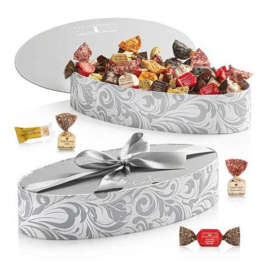 Ассорти TIMELESS TARTUFIDOLCI, 9 видов, ANTICA TORRONERIA PIEMONTESE, 600 кг (карт/кор серебро)