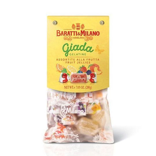 Мармелад фруктовый ассорти GIADA 5869, 6 вкусов, BARATTI&MILANO, 200 г (пл/пак)