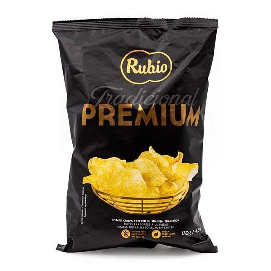 Чипсы картофельные традиционные PREMIUM Rubio, 125 г