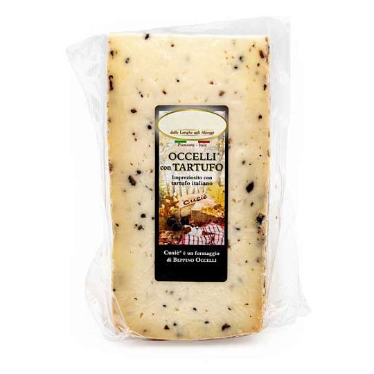 Сыр из коровьего молока с черным трюфелем, BEPPINO OCCELLI, ~ 140 г (вак/уп)