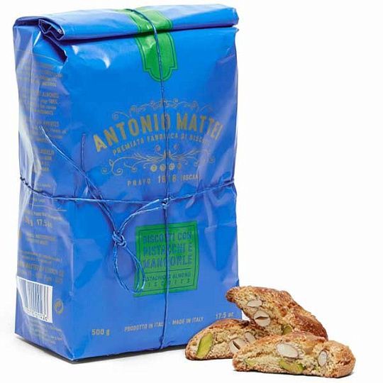 Кантуччи с фисташками и миндалем из Прато, ANTONIO MATTEI, 500 г