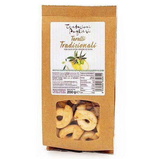 Таралли с оливковым маслом, Tentazioni Pugliesi, 200 г (крафт)