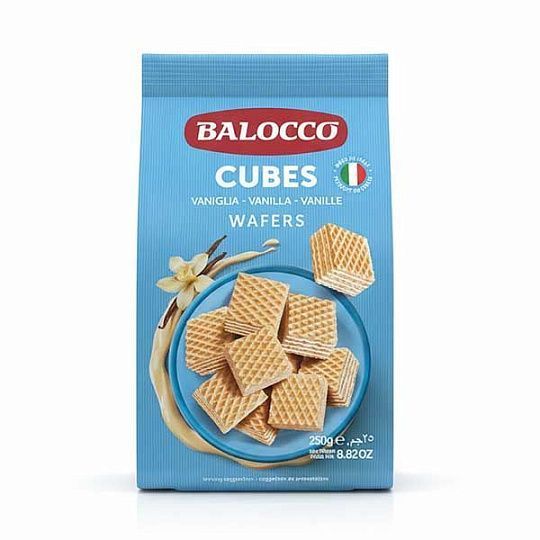 Вафли с ванильным кремом кубики Balocco, 250 г