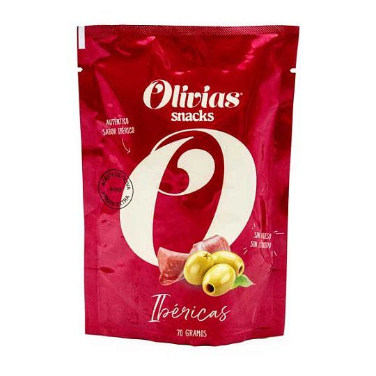 Оливки Гордаль cо вкусом хамона Иберико Olivias by Tast, 70 г (пакет)