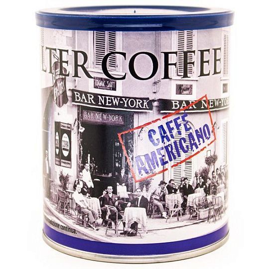 Кофе молотый Американо FILTER COFFEE, Caffè New York, 250 г (ж/б)