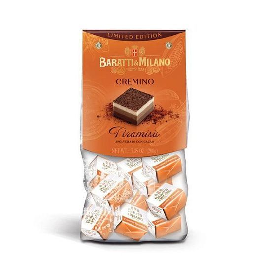 Пралине со вкусом тирамису 4360, BARATTI&MILANO, 200 г (пл/пак)