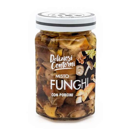 Смесь грибов с белыми грибами в подсолнечном масле, CITRES, 290 г (ст/б)