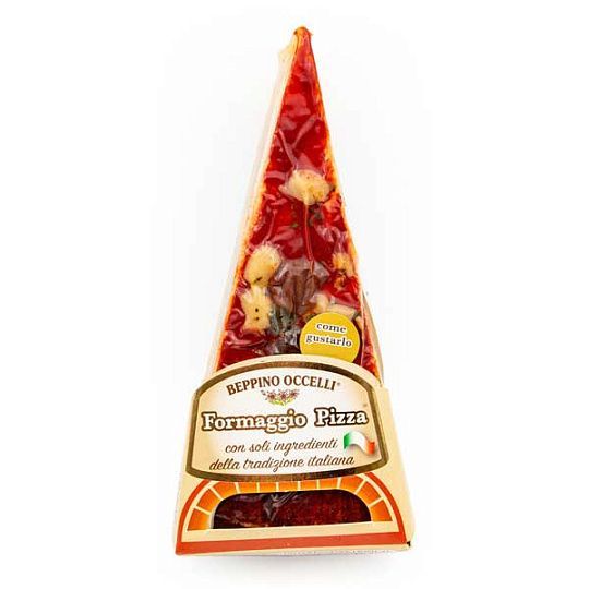 Пицца-чиз, сыр выдержанный с каперсами, оливками и томатами, BEPPINO OCCELLI, 200 г (вак/уп)
