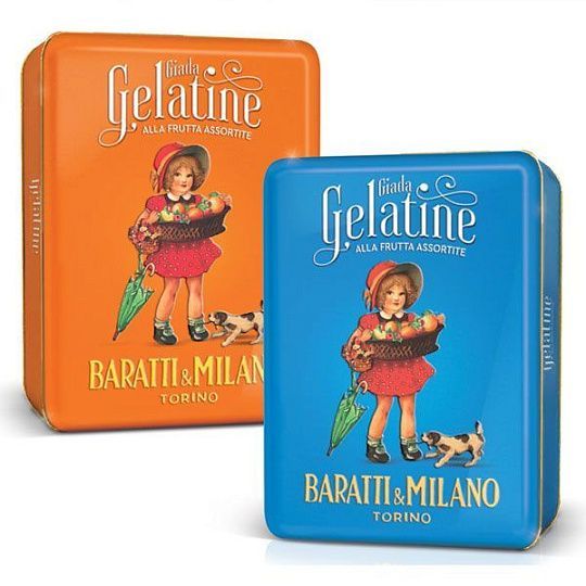 Мармелад фруктовый ассорти GIADA 5853, 6 вкусов, BARATTI&MILANO, 280 г (жест/кор с историческим имиджем)
