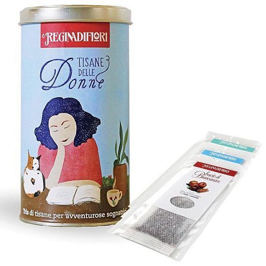 Ассорти чая Lattina Tisane delle Donne, 12 пакетиков, REGINADIFIORI, 36 г (жест/кор)