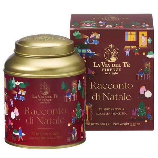 Чай черный листовой RACCONTO DI NATALE, LA VIA DEL TE, 100 г (ж/б в карт/кор)