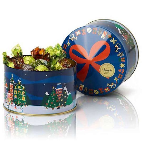 Aссорти шоколадных конфет BUREAU ALICE, VENCHI, 205 г (ж/б шляпная коробка, коллекция Рождественская Алиса)