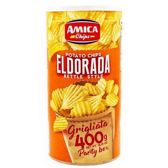Чипсы картофельные рифленые в тубе Eldorada, Amica 400 г