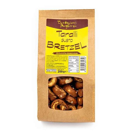 Таралли со вкусом брецеля, Tentazioni Pugliesi, 200 г (крафт)