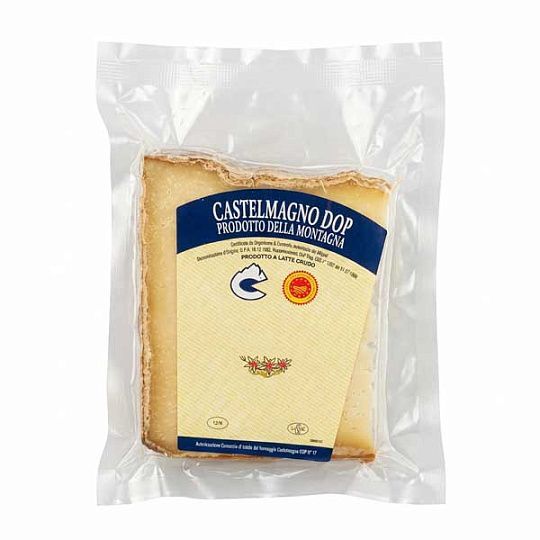 Кастельманьо DOP, сыр твердый из свежего коровьего молока, ~ 180 г (вак/уп)