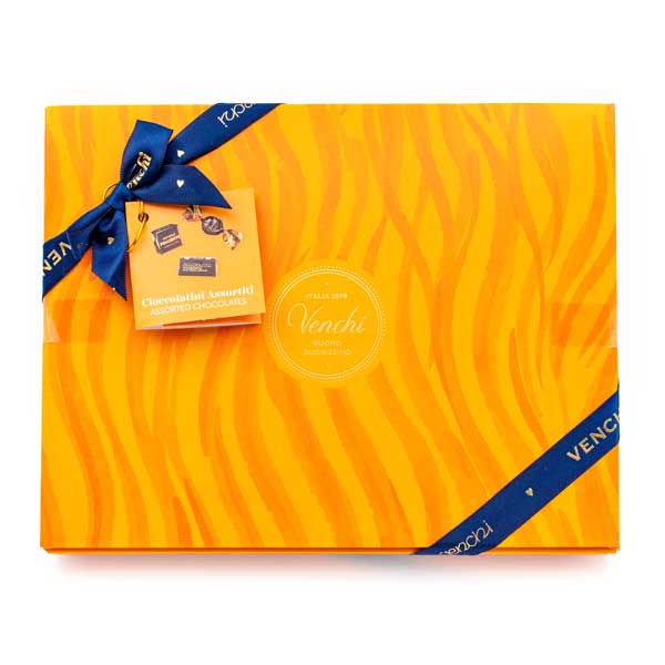 Ассорти конфет в темном шоколаде, 3 вида, VENCHI, 180 г (подарочная карт/кор Мурано) 